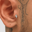 Piercing Raio com Zircônias Cravejado para Orelha Tragus e Helix - 12 Unidades