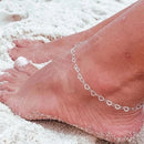 Tornozeleira Elos Coração Dourado ou Prata - 12 Unidades