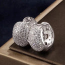 Brinco Masculino Argola Cravejada com Zircônias Bijuteria para Atacado - 12 Unidades