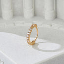 Piercing Nariz Argolinha Cravejada com Zircônias Multifunção para Atacado - 12 Unidades