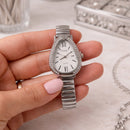 Relógio Feminino Luxo Gota Com Strass Correa - 12 Unidades