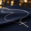 Colar Corrente Crucifixo Cravejado - 12 Unidades