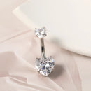 Piercing Aço Cirúrgico Umbigo Coração | Banana - 12 Unidades