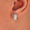 Brinco Masculino Argola Cravejada com Zircônias Bijuteria para Atacado - 12 Unidades