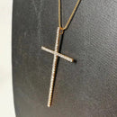 Colar Corrente Crucifixo Cravejado - 12 Unidades