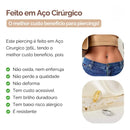 Piercing De Umbigo Argola Aço Inox 1 Fileira De Zircônia Aço Cirúrgico - 12 Unidades