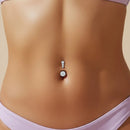 Piercing Umbigo Ponto De Luz Antialérgico Aço Cirúrgico - 12 Unidades